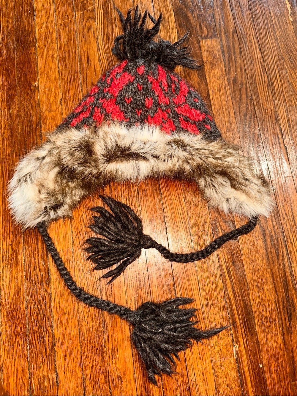 Y2K American Eagle Outfitters Trapper Hat Wool/Alpaca Shell